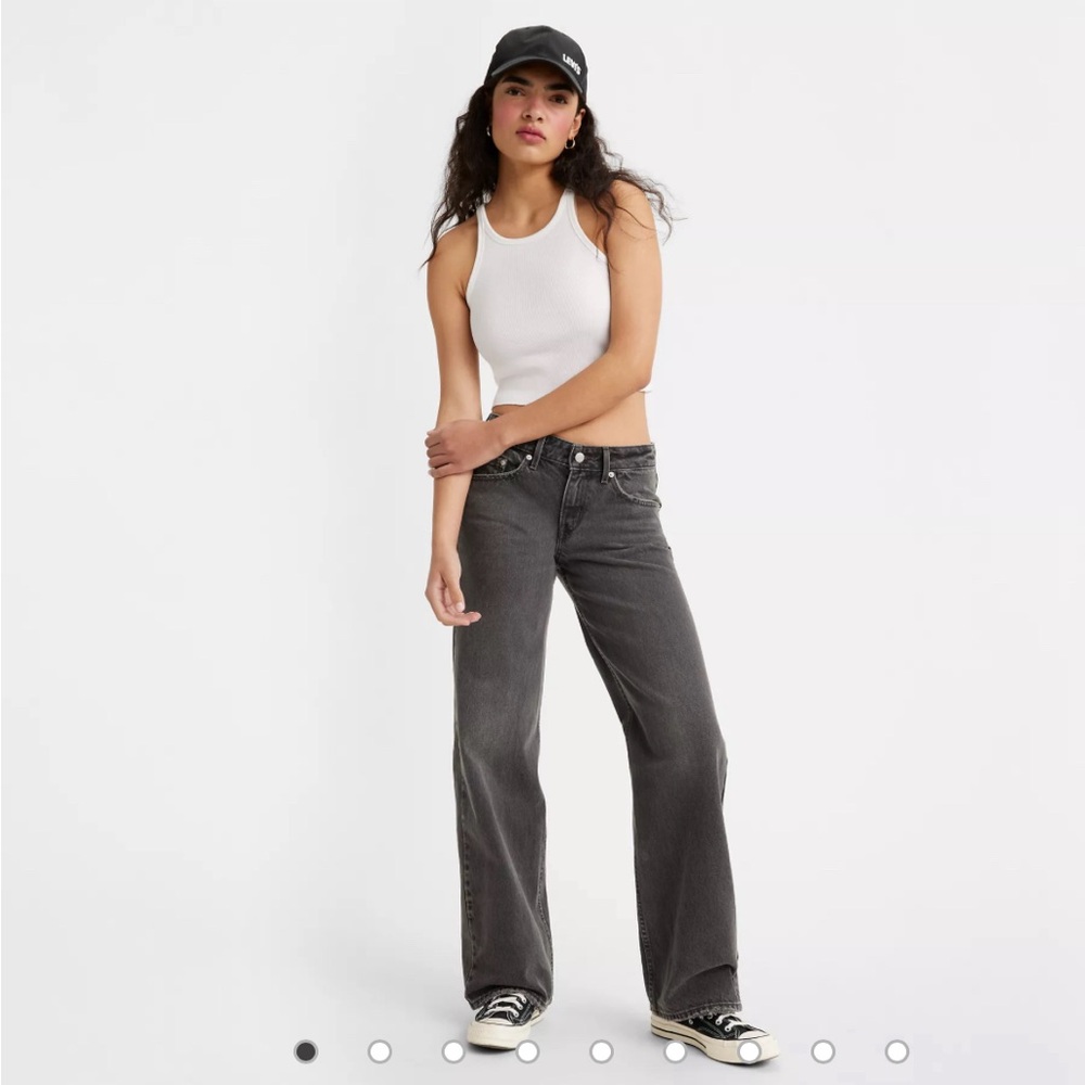 levi’s low loose black jeans